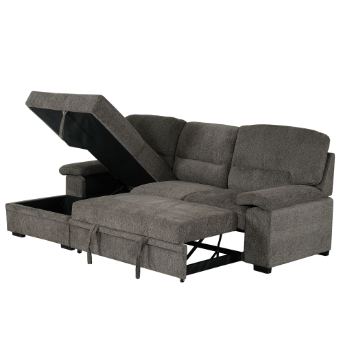 Danilo 2 Piece Sleeper Sectional w/ Storage Chaise